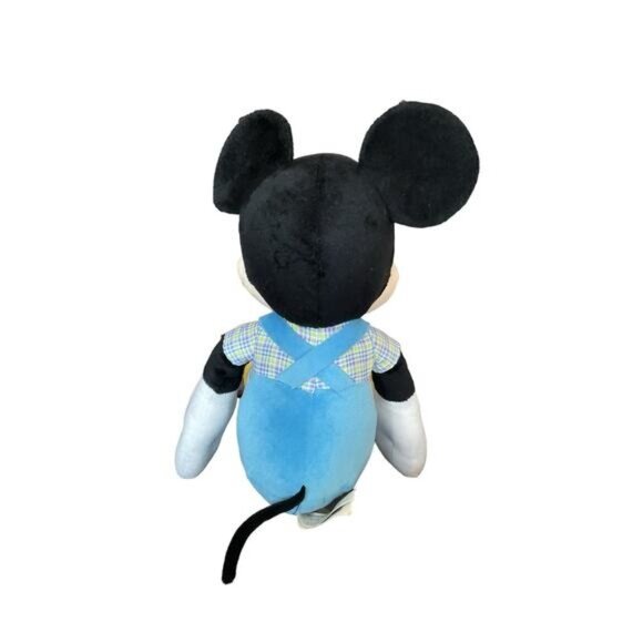 Disney Mickey Mouse Easter Overalls Pink Blue Yellow Easter Egg Plush Stuffed 19 - Picture 2 of 3